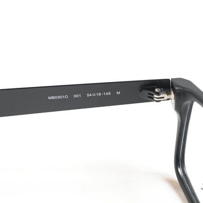 Montblanc MB0301O 001 Mens Authentic Eyeglasses Matte Black, 54mm - New
