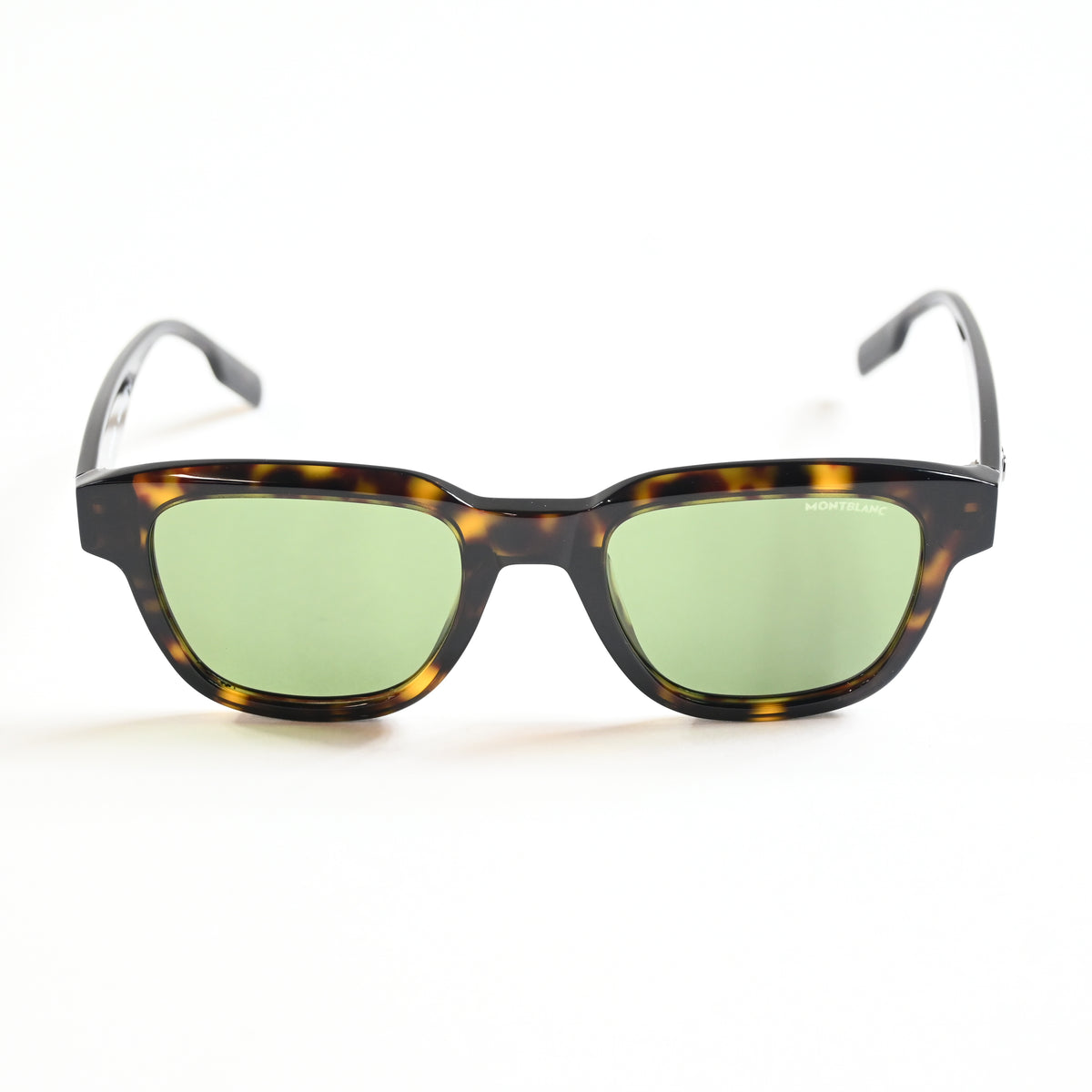Montblanc MB0175S 002 Mens Authentic Sunglasses Havana/Green, 50mm - New