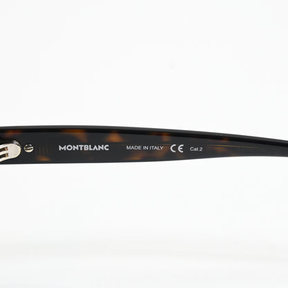 Montblanc MB0175S 002 Mens Authentic Sunglasses Havana/Green, 50mm - New