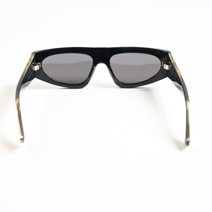 Bottega BV1277S 001 Womens Authentic Sunglasses Black/Gold, 57mm - New