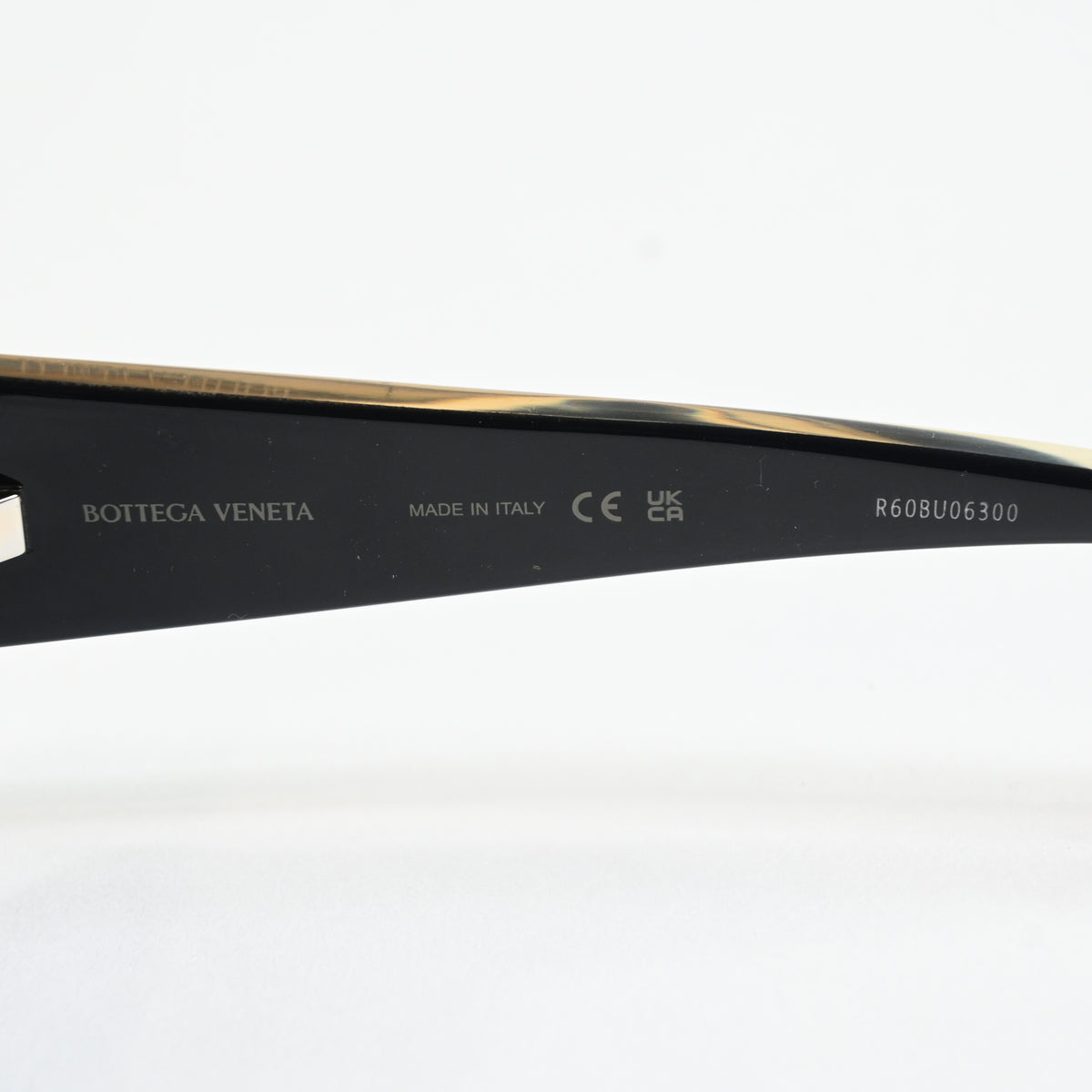 Bottega BV1277S 001 Womens Authentic Sunglasses Black/Gold, 57mm - New