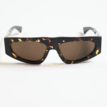 Bottega BV1277S 002 Womens Authentic Sunglasses Havana/Gold, 57mm - New