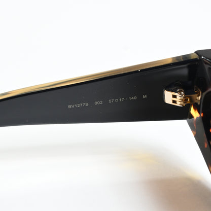 Bottega BV1277S 002 Womens Authentic Sunglasses Havana/Gold, 57mm - New