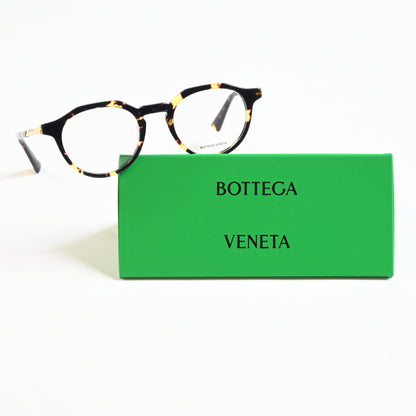 Bottega BV1263O 002 Mens Authentic Eyeglasses Havana/Gold, 48mm - New