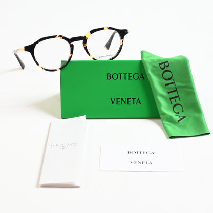 Bottega BV1263O 002 Mens Authentic Eyeglasses Havana/Gold, 48mm - New