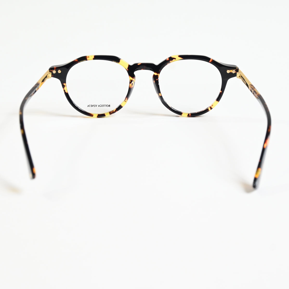 Bottega BV1263O 002 Mens Authentic Eyeglasses Havana/Gold, 48mm - New