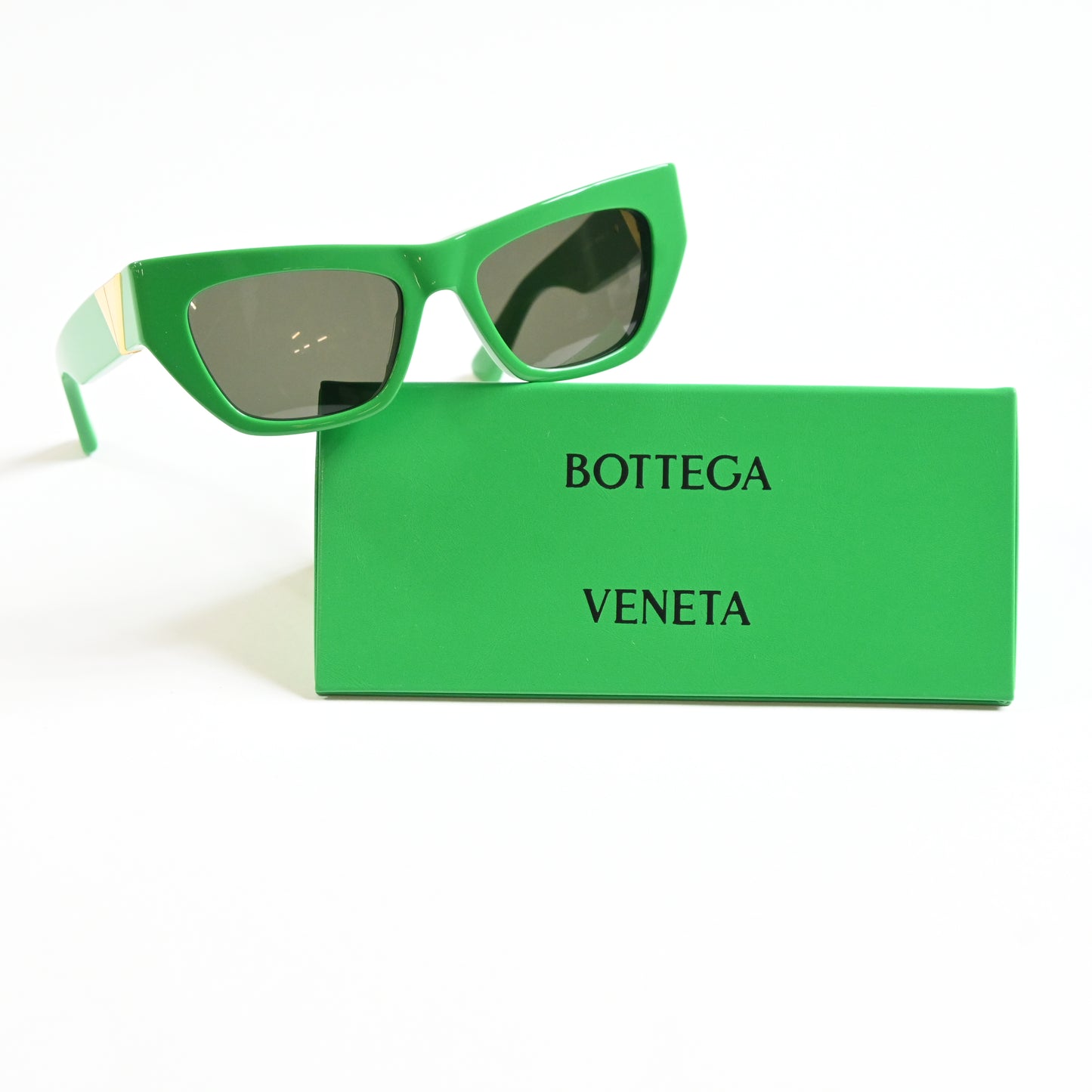 Bottega BV1177S 003 Womens Authentic Sunglasses Lime/Gold, 52mm - New