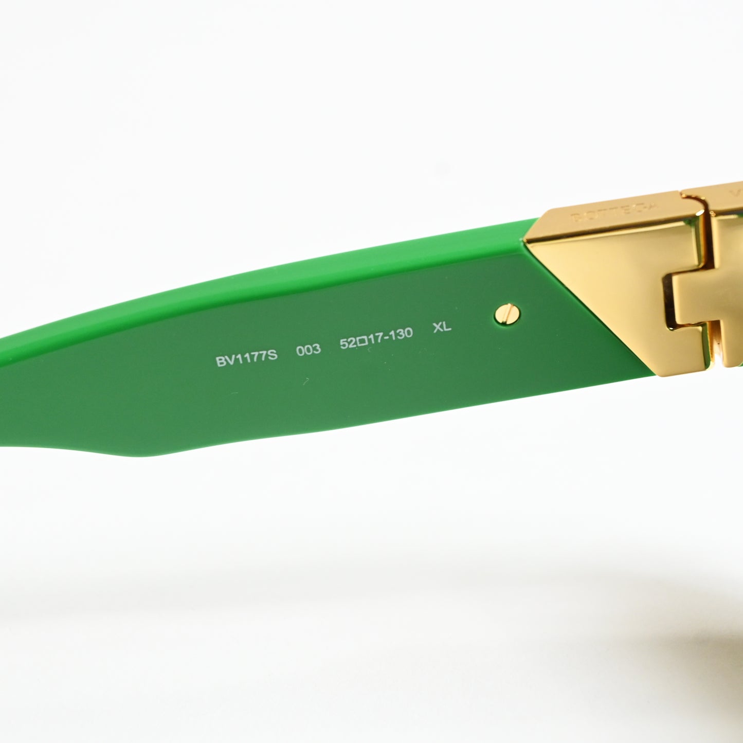 Bottega BV1177S 003 Womens Authentic Sunglasses Lime/Gold, 52mm - New