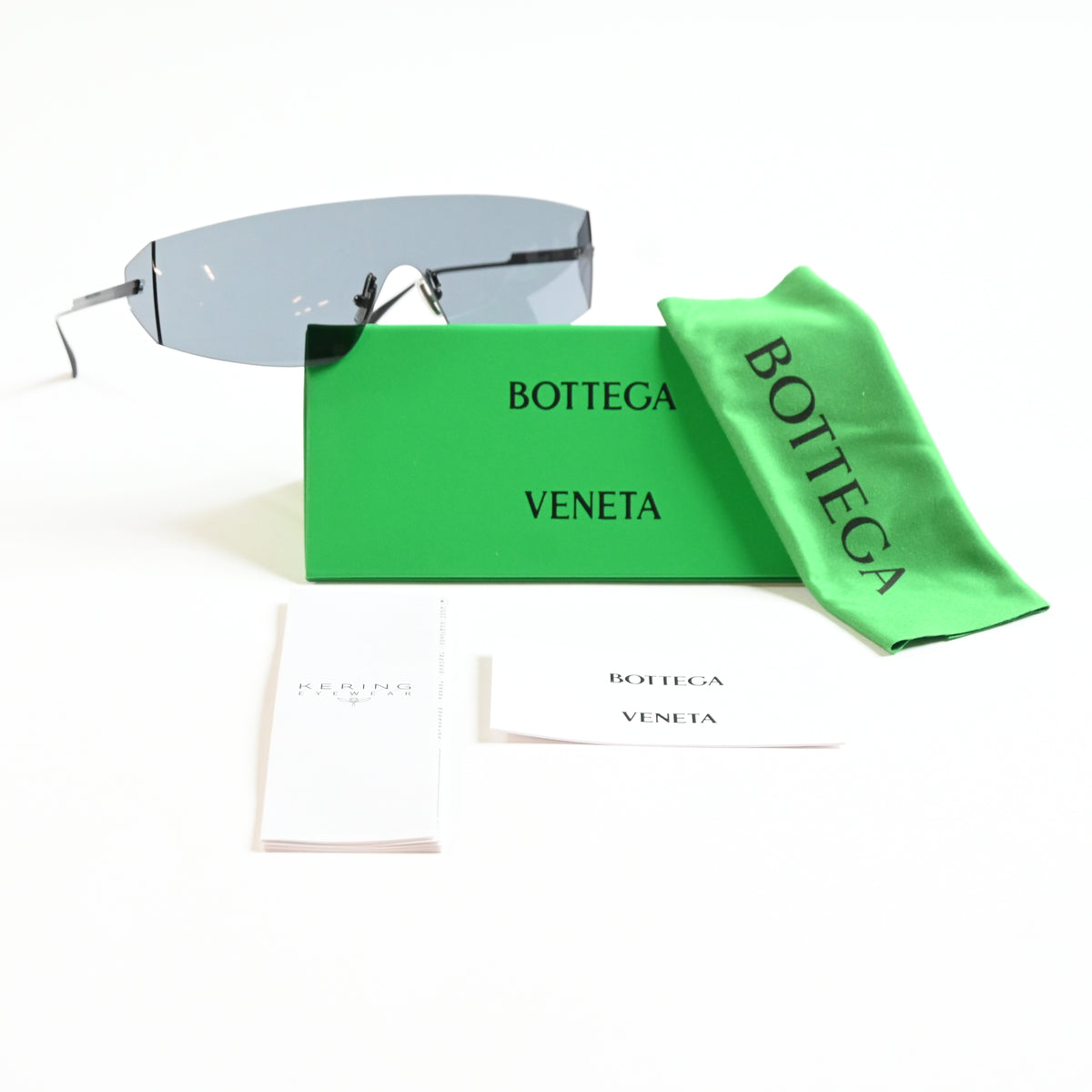 Bottega BV1299S 001 Womens Authentic Sunglasses Black/Gray, 99mm - New