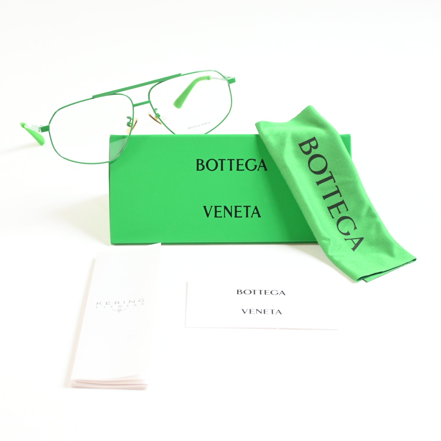 Bottega BV1196O 004 Unisex Authentic Eyeglasses Lime, 59mm - New