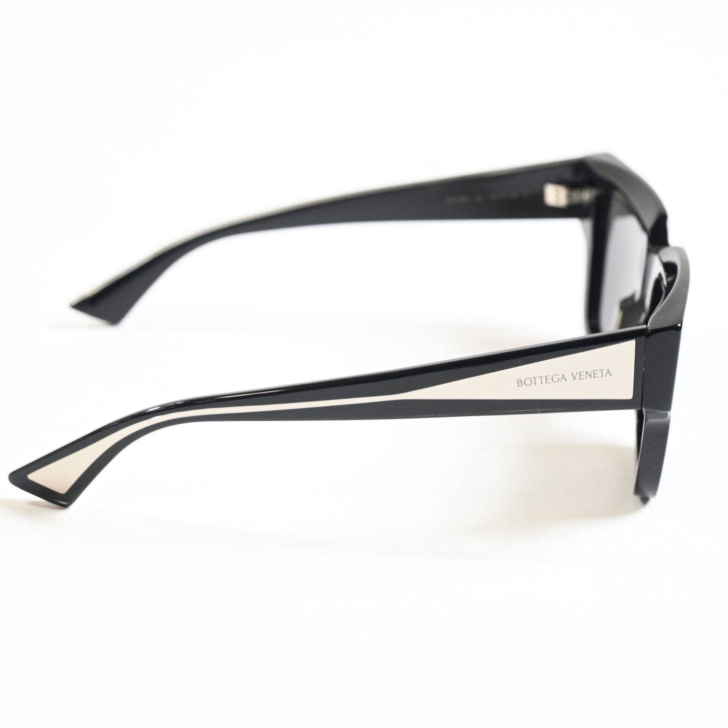Bottega BV1276S 001 Womens Authentic Sunglasses Black/Silver, 52mm - New