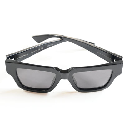 Bottega BV1276S 001 Womens Authentic Sunglasses Black/Silver, 52mm - New