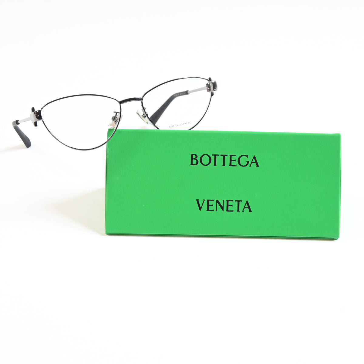 Bottega BV1188O 001 Womens Authentic Eyeglasses Gray/Silver, 56mm - New