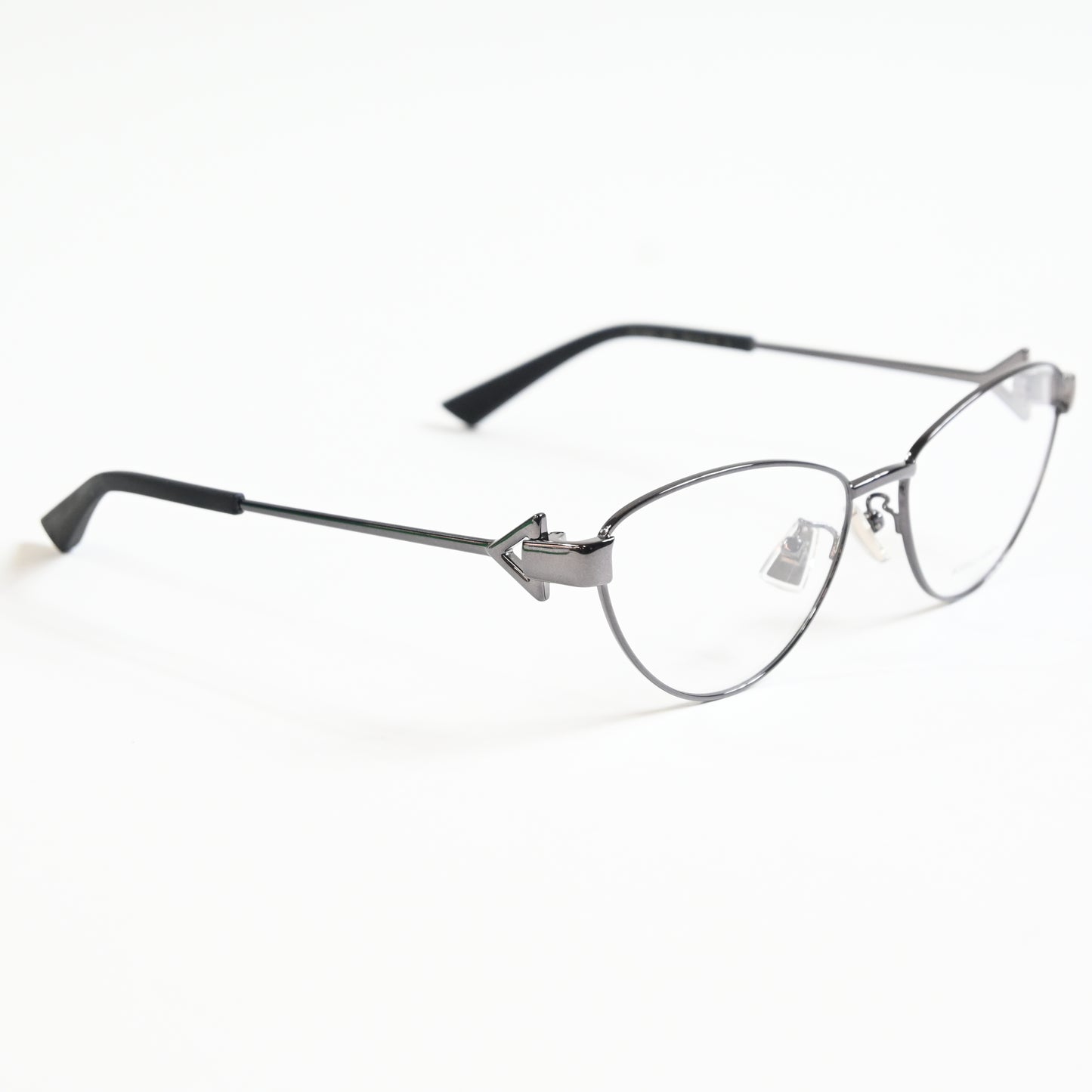 Bottega BV1188O 001 Womens Authentic Eyeglasses Gray/Silver, 56mm - New