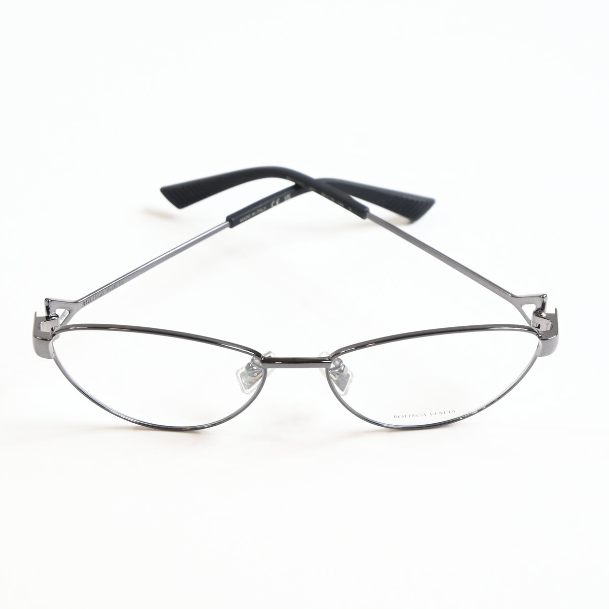 Bottega BV1188O 001 Womens Authentic Eyeglasses Gray/Silver, 56mm - New