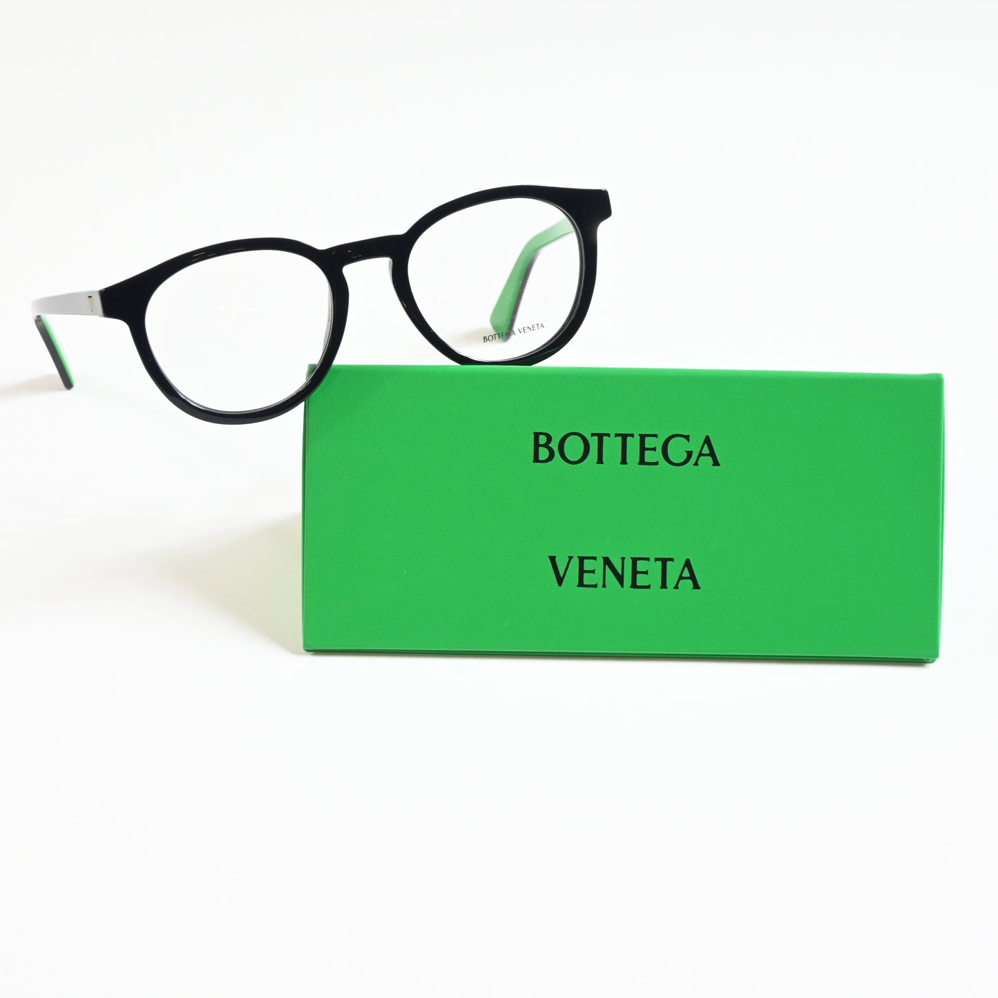 Bottega BV1225O 005 Unisex Authentic Eyeglasses Lime/Black, 50mm - New