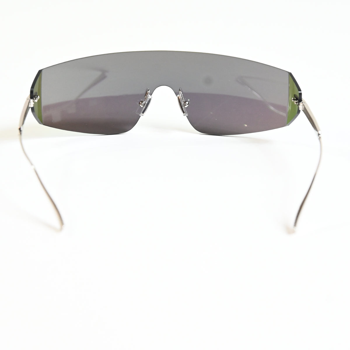 Bottega BV1299S 003 Unisex Authentic Sunglasses Silver/Lime, 99mm - New
