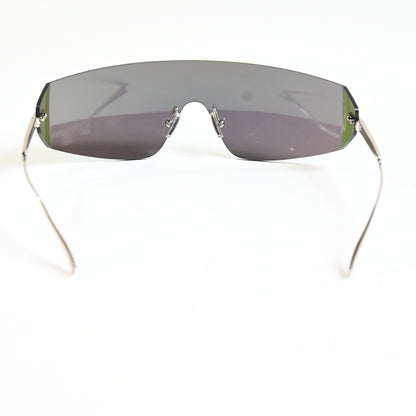 Bottega BV1299S 003 Unisex Authentic Sunglasses Silver/Lime, 99mm - New