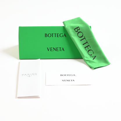 Bottega BV1299S 003 Unisex Authentic Sunglasses Silver/Lime, 99mm - New