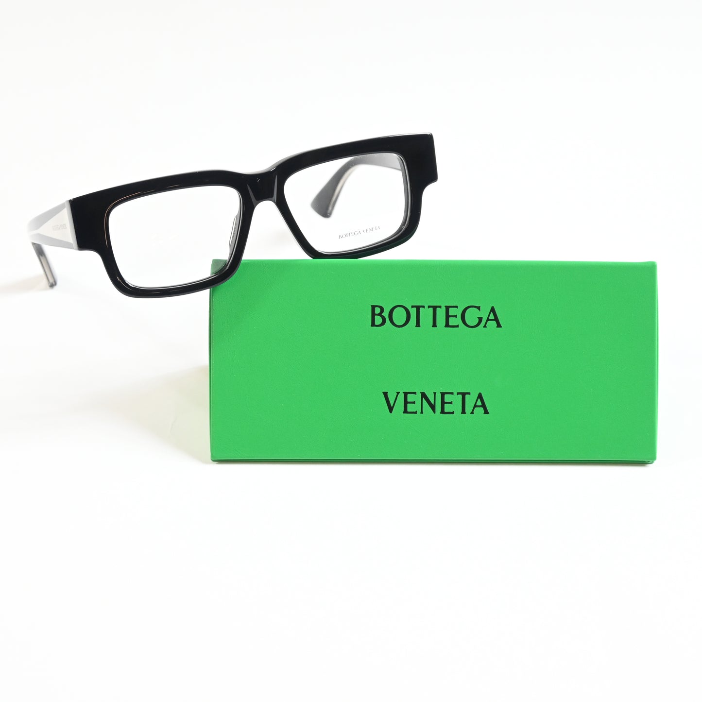 Bottega BV1280O 001 Womens Authentic Eyeglasses Black/Gray, 51mm - New