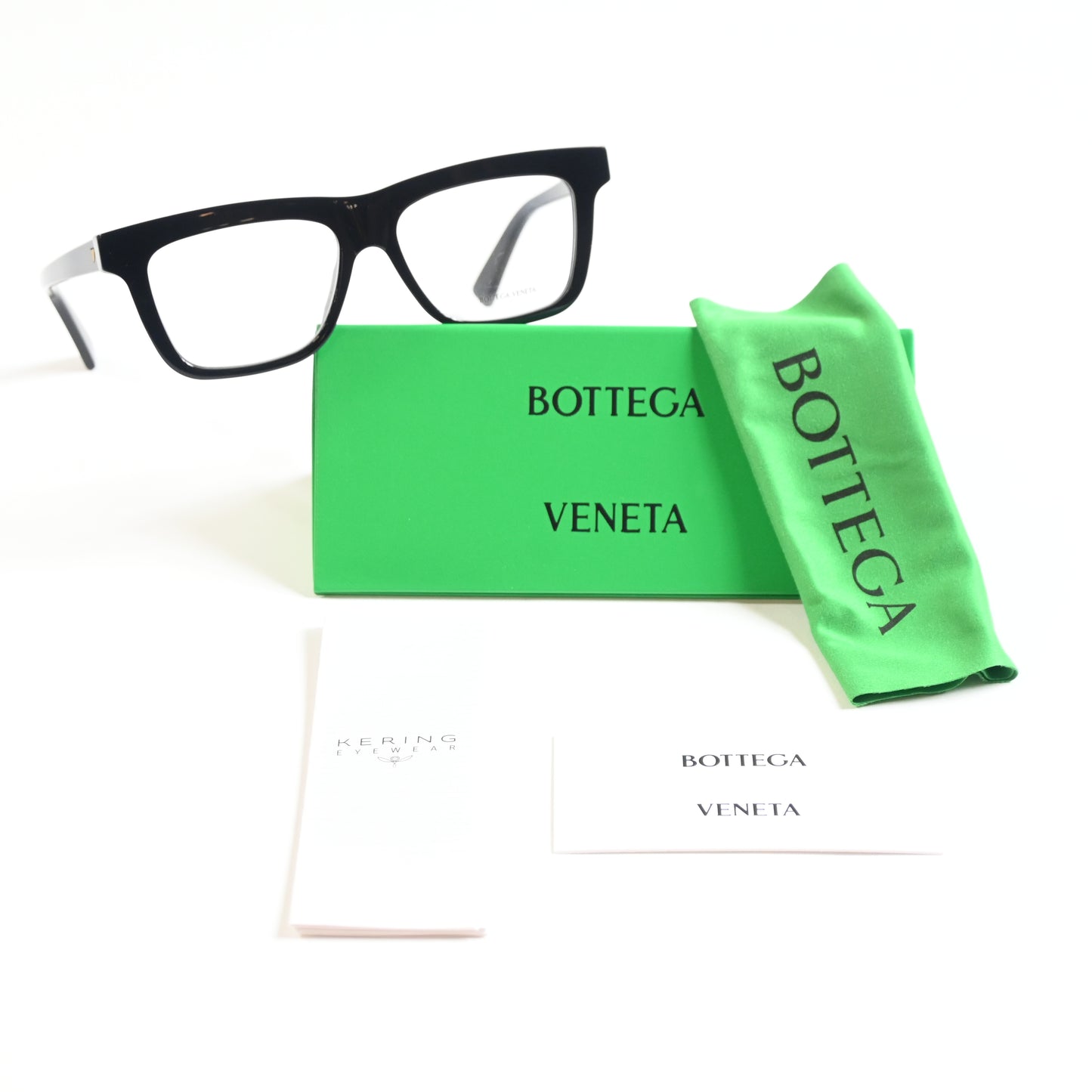 Bottega BV1227O 001 Mens Authentic Eyeglasses Black, 54mm - New