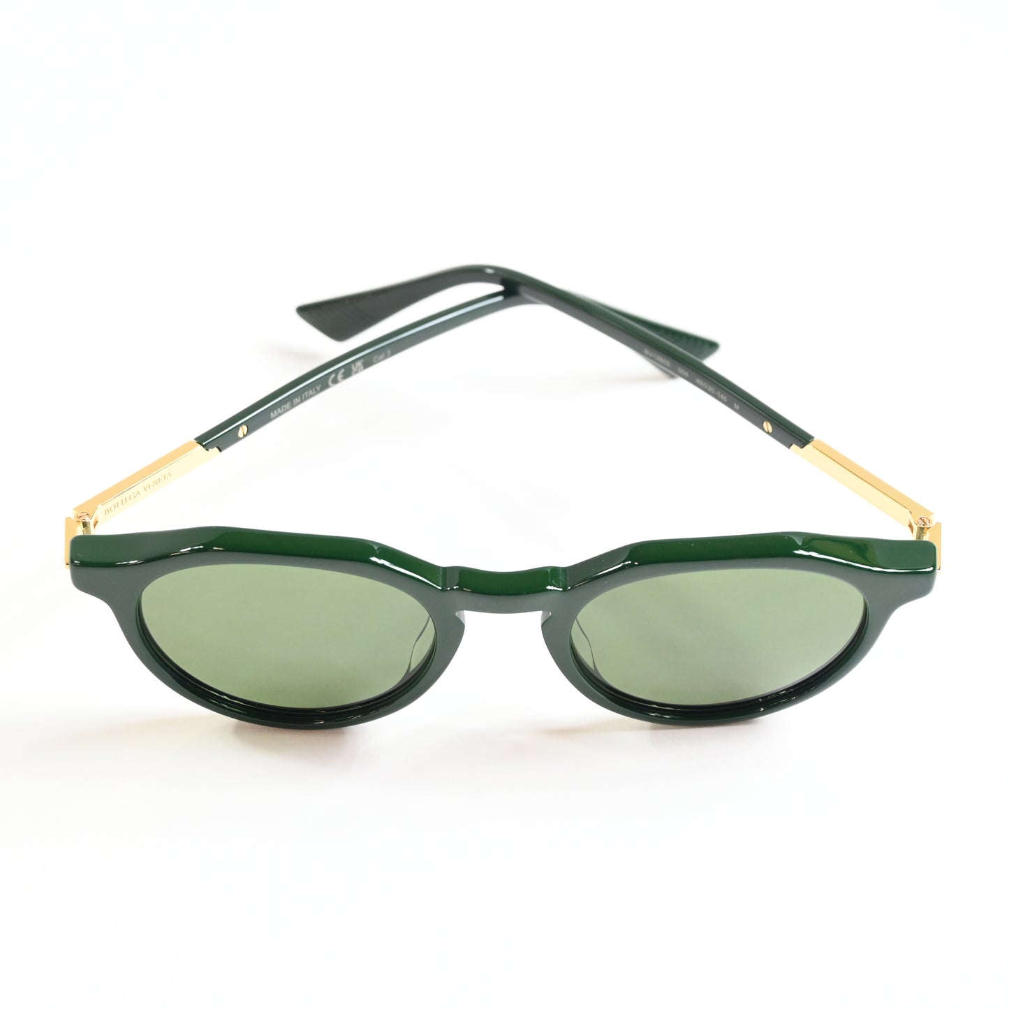 Bottega Veneta BV1260S 004 Men's Sunglasses Green Size 49