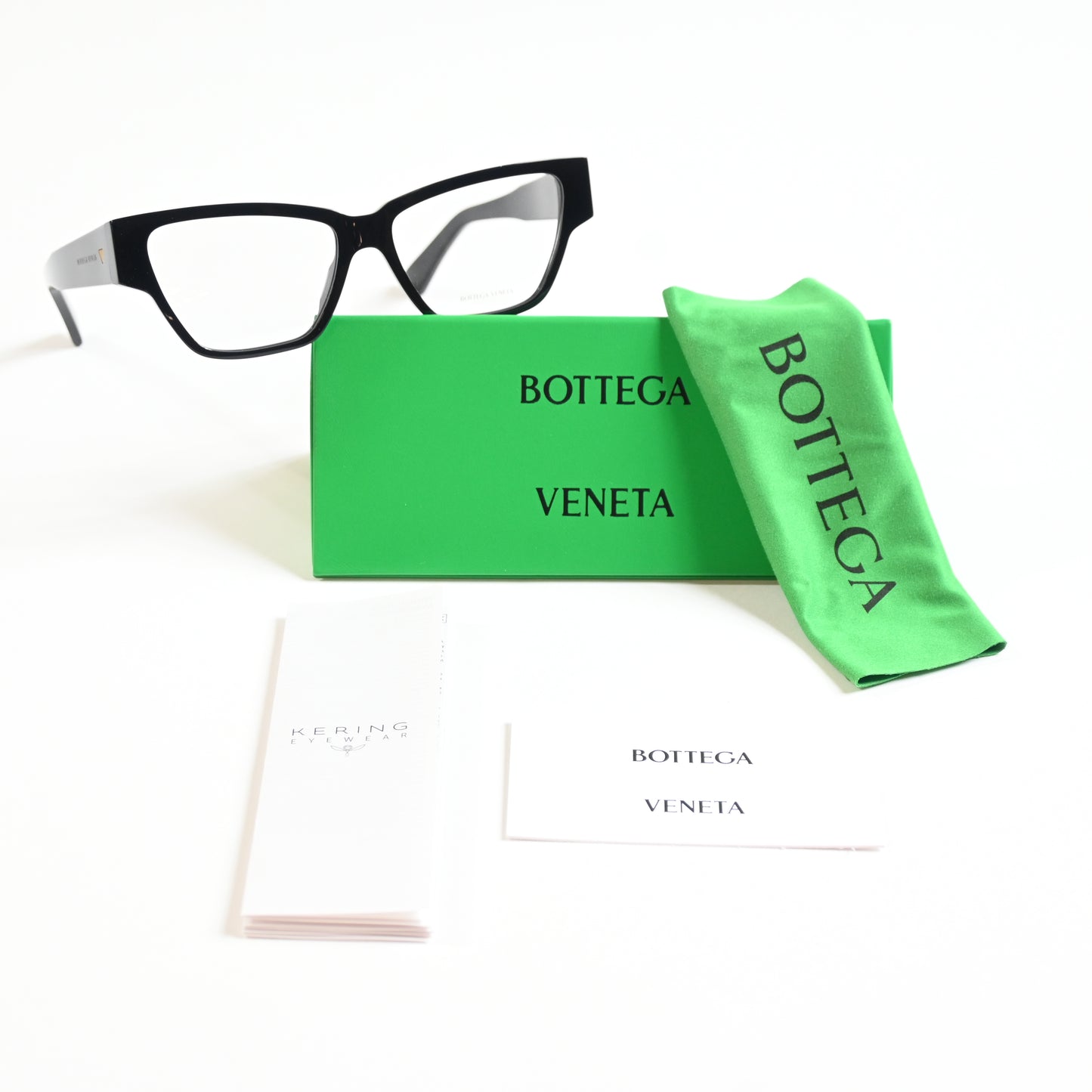 Bottega BV1288O 001 Womens Authentic Eyeglasses Black, 55mm - New