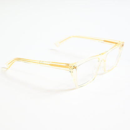 Bottega BV1258O 004 Unisex Authentic Eyeglasses Clear Yellow, 53mm - New