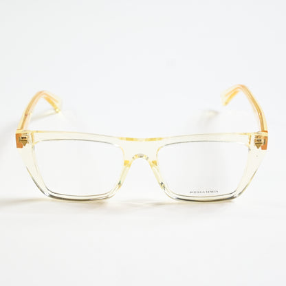 Bottega BV1258O 004 Unisex Authentic Eyeglasses Clear Yellow, 53mm - New
