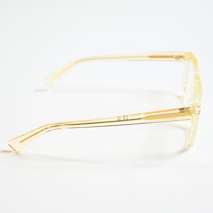 Bottega BV1258O 004 Unisex Authentic Eyeglasses Clear Yellow, 53mm - New