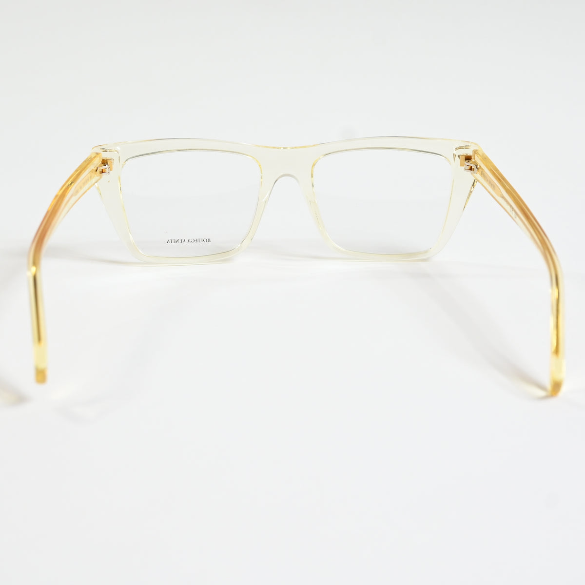 Bottega BV1258O 004 Unisex Authentic Eyeglasses Clear Yellow, 53mm - New