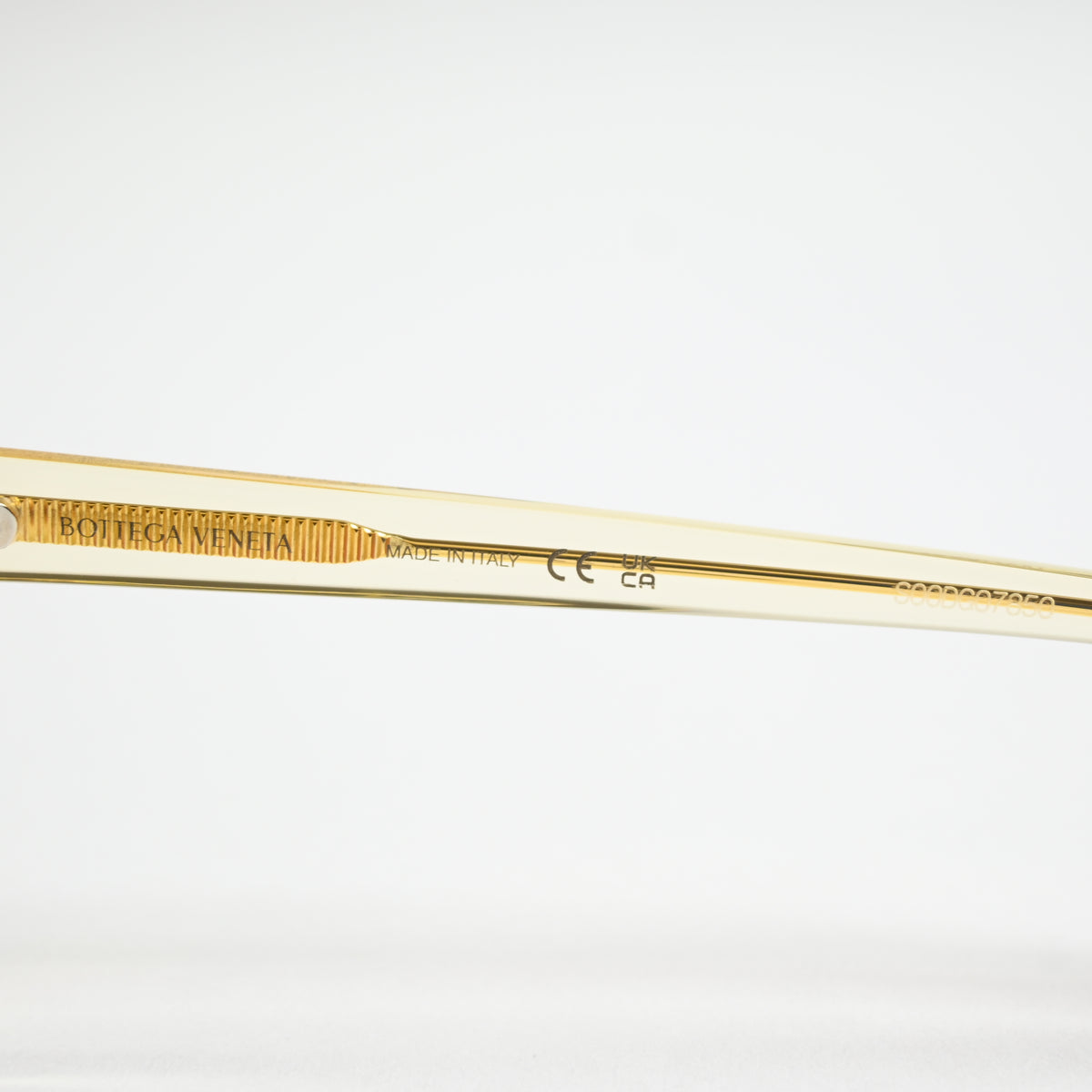 Bottega BV1258O 004 Unisex Authentic Eyeglasses Clear Yellow, 53mm - New