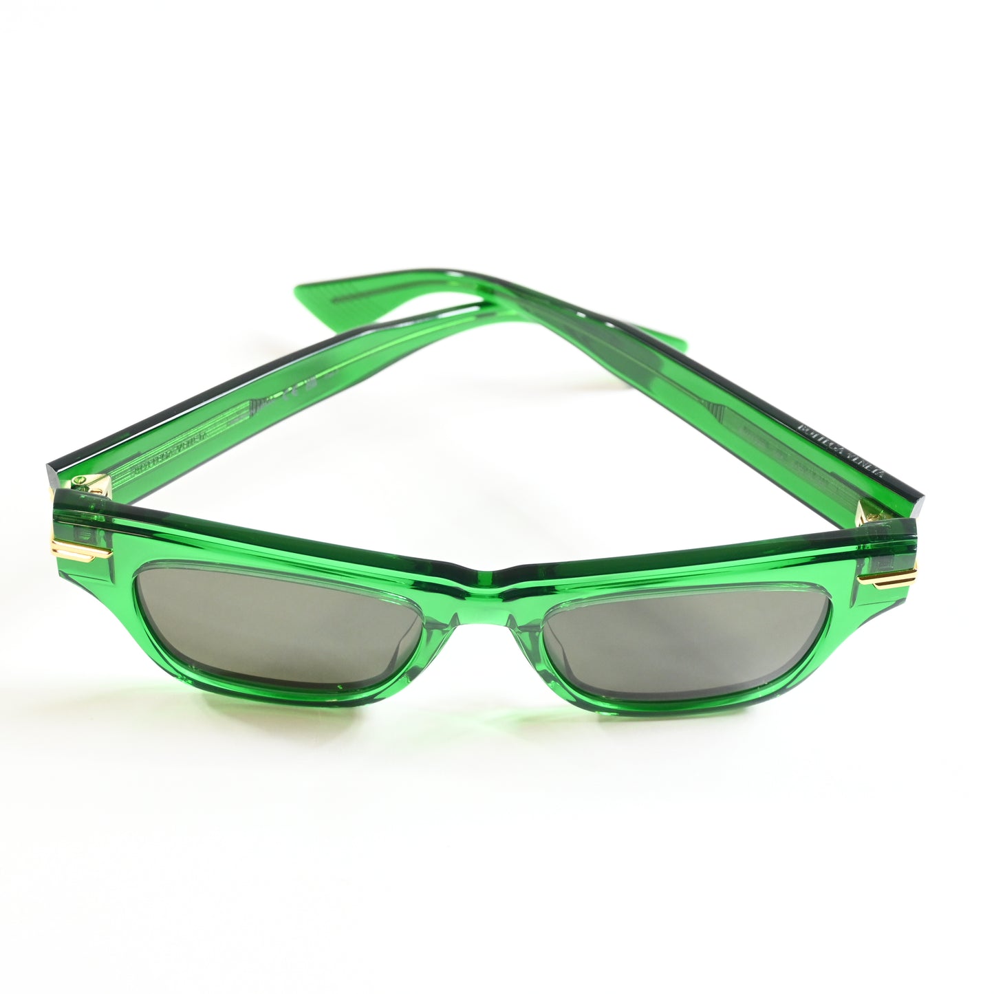 Bottega BV1122S 004 Womens Authentic Sunglasses Lime/Gold, 51mm - New