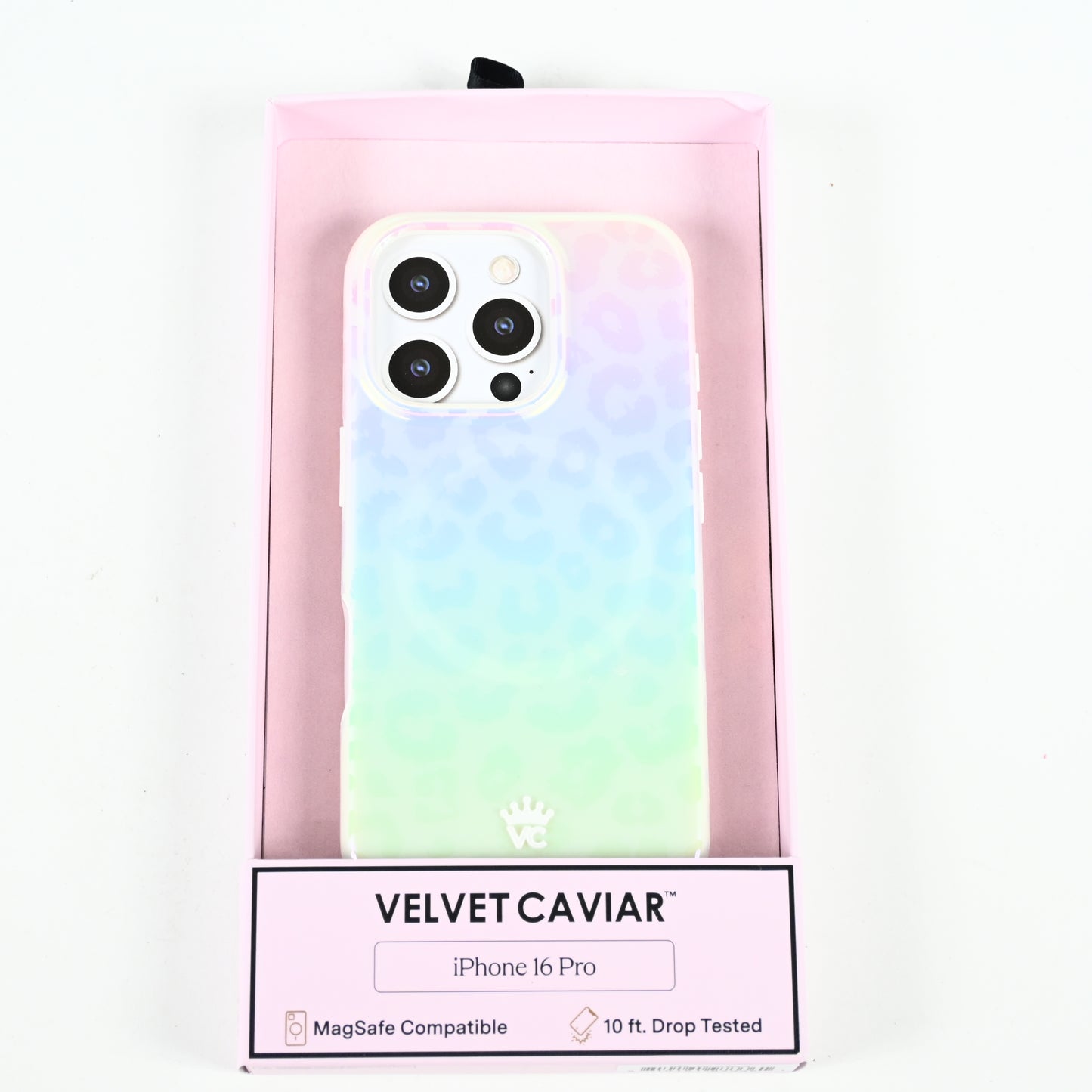 VELVET CAVIAR Apple iPhone 16 Pro MagSafe Case - White Opal Leopard