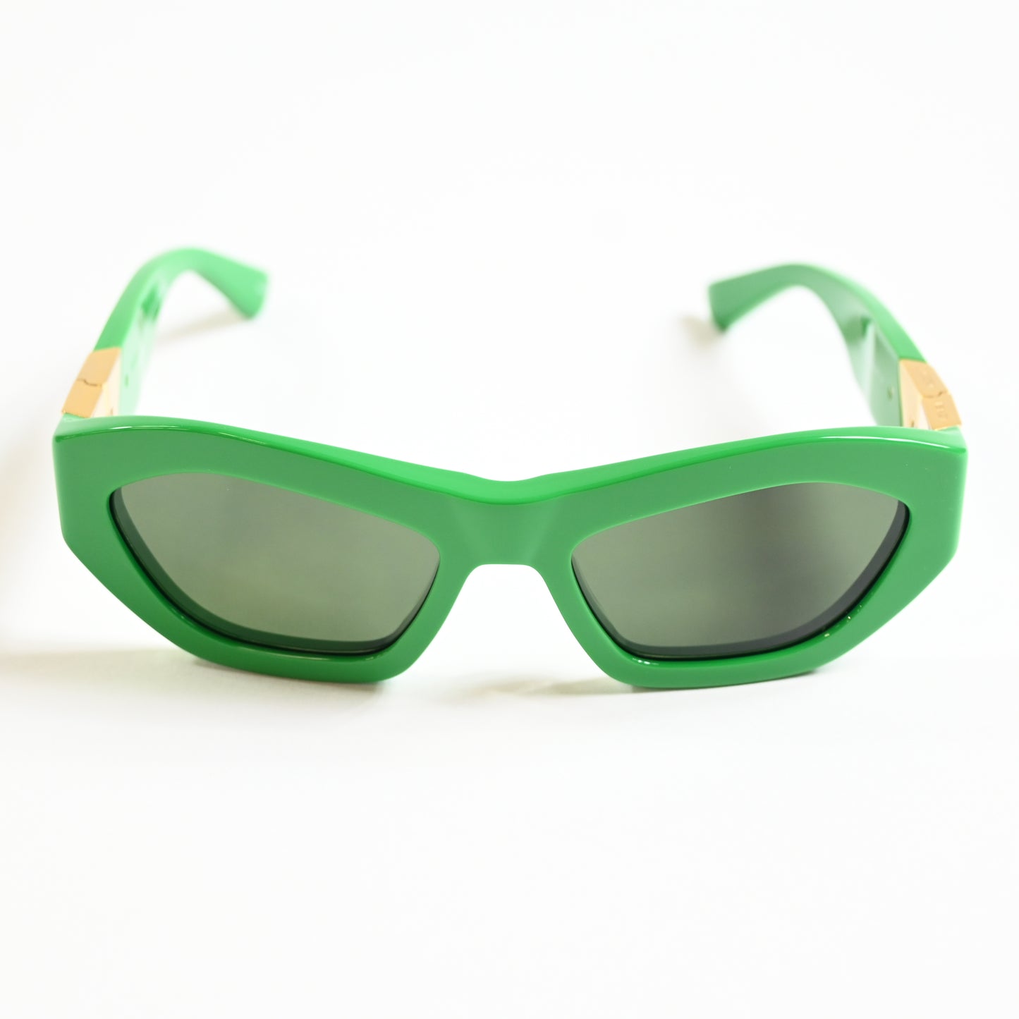 Bottega BV1221S 003 Womens Authentic Sunglasses Lime/Gold, 54mm - New