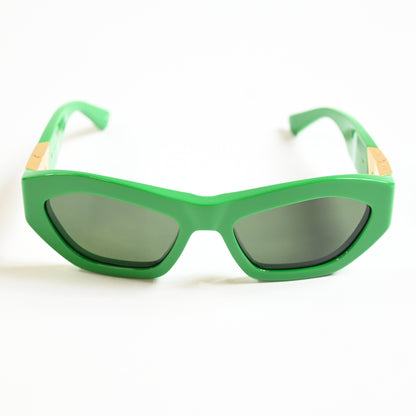 Bottega BV1221S 003 Womens Authentic Sunglasses Lime/Gold, 54mm - New