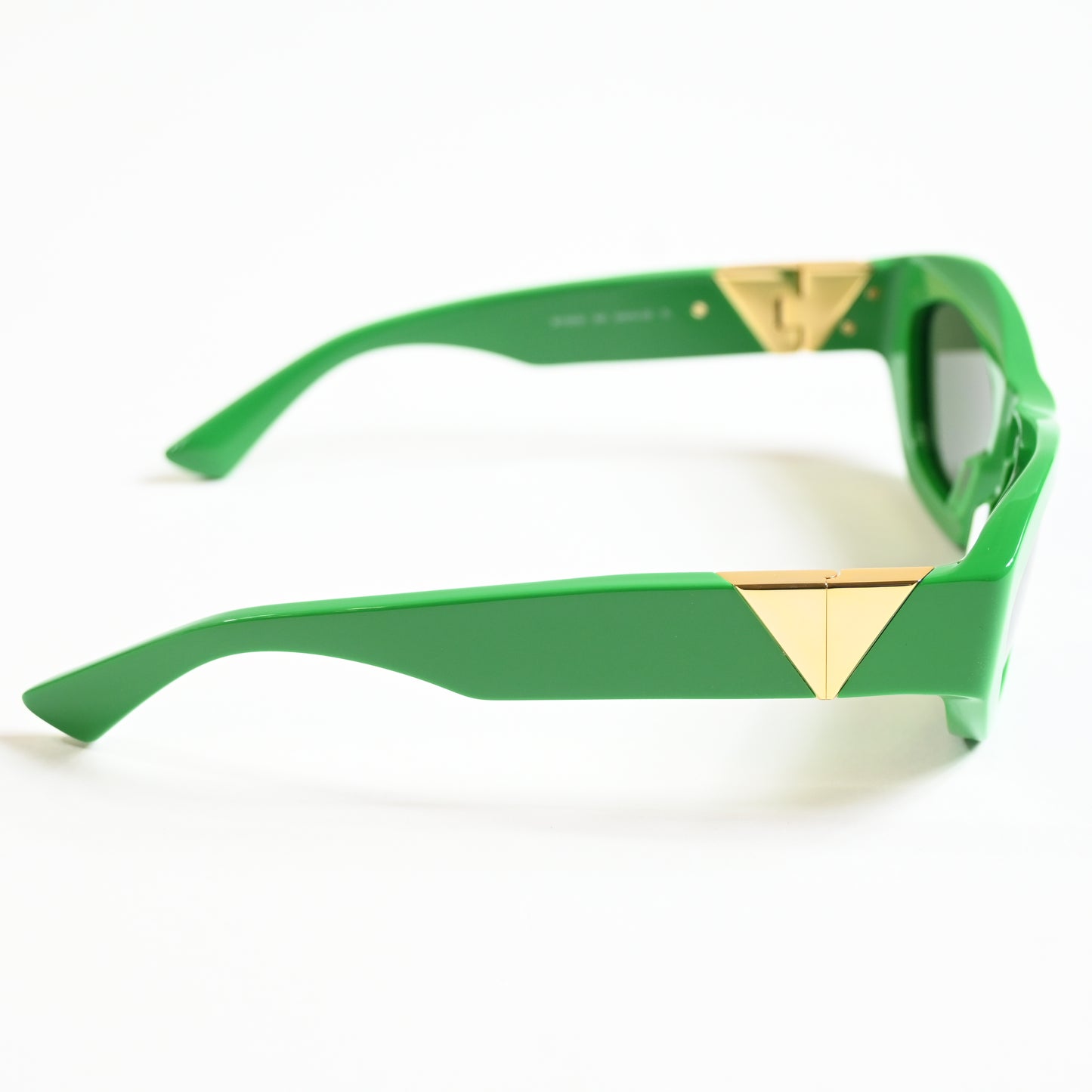 Bottega BV1221S 003 Womens Authentic Sunglasses Lime/Gold, 54mm - New