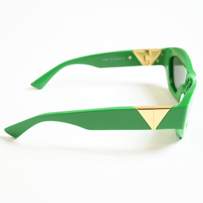 Bottega BV1221S 003 Womens Authentic Sunglasses Lime/Gold, 54mm - New