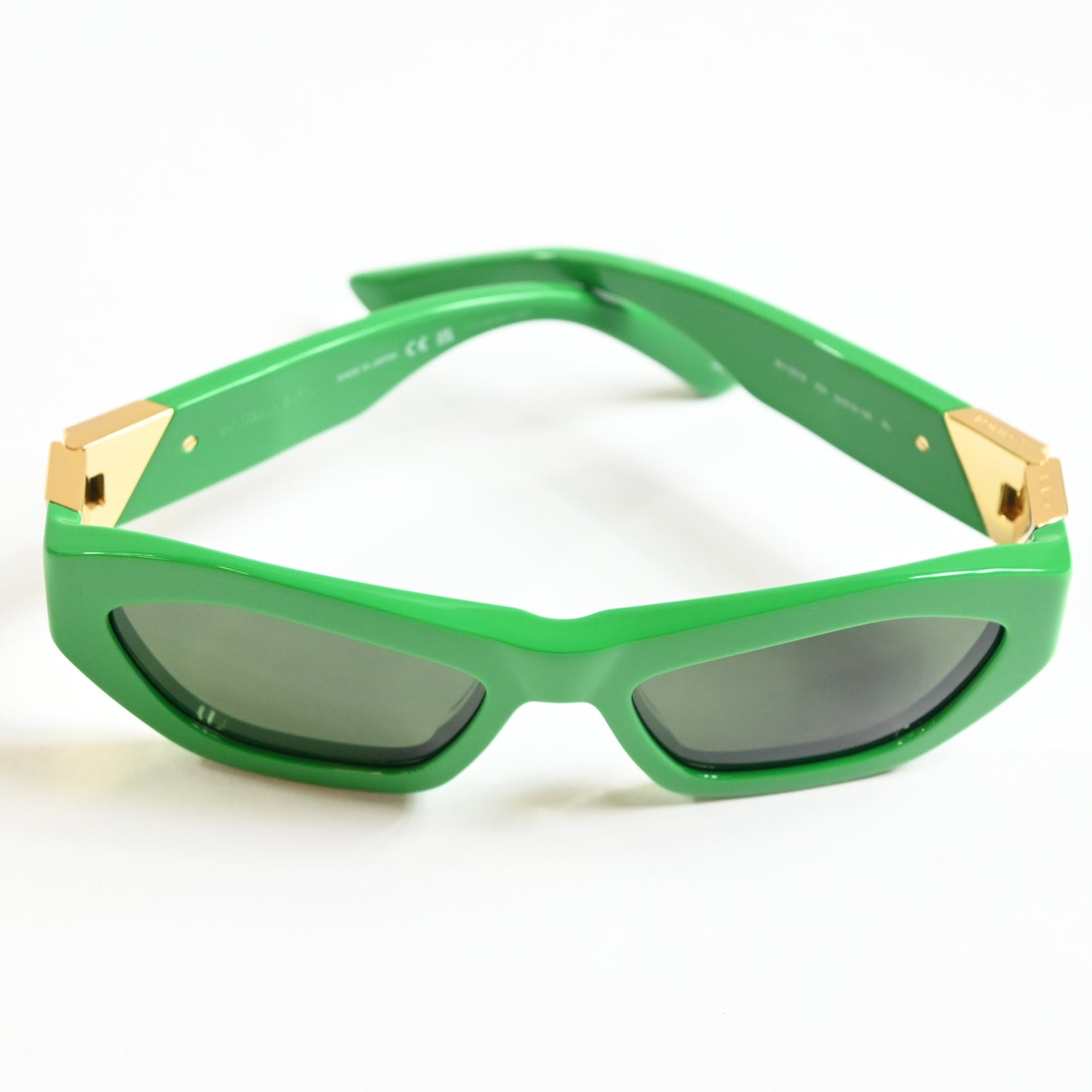 Bottega BV1221S 003 Womens Authentic Sunglasses Lime/Gold, 54mm - New