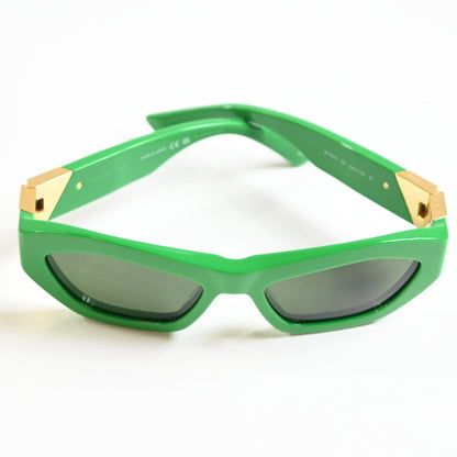 Bottega BV1221S 003 Womens Authentic Sunglasses Lime/Gold, 54mm - New