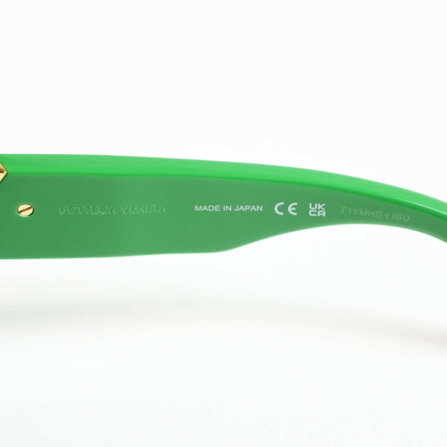 Bottega BV1221S 003 Womens Authentic Sunglasses Lime/Gold, 54mm - New