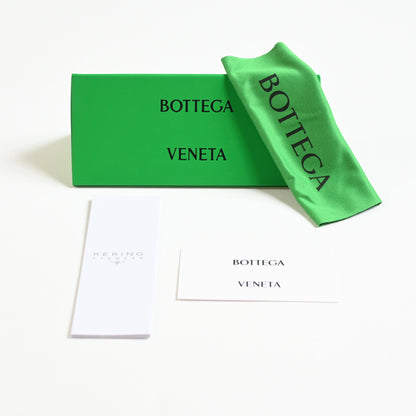 Bottega BV1221S 004 Womens Authentic Sunglasses White/Gold, 54mm - New