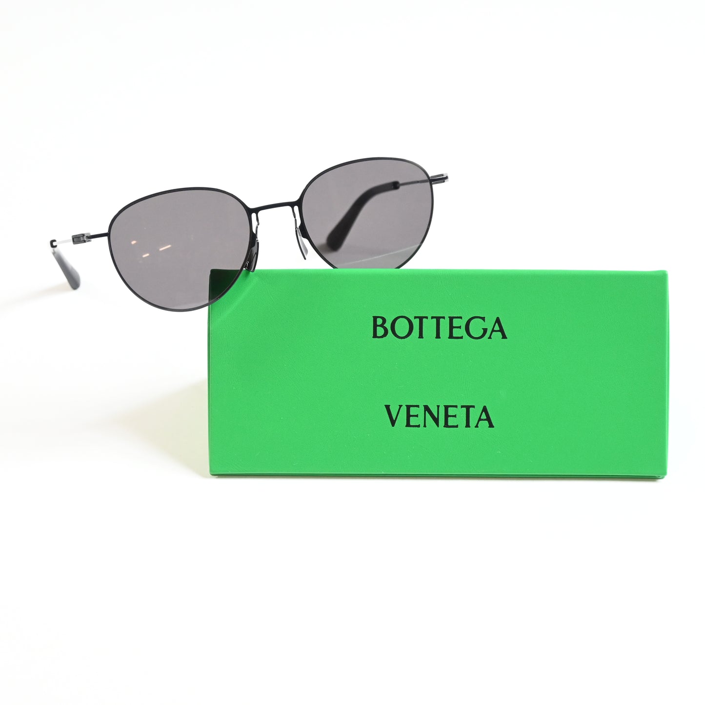 Bottega BV1268S 001 Mens Authentic Sunglasses Black/Gray, 51mm - New