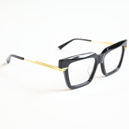 Bottega BV1243O 001 Womens Authentic Eyeglasses Black/Gold, 53mm - New