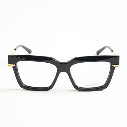 Bottega BV1243O 001 Womens Authentic Eyeglasses Black/Gold, 53mm - New