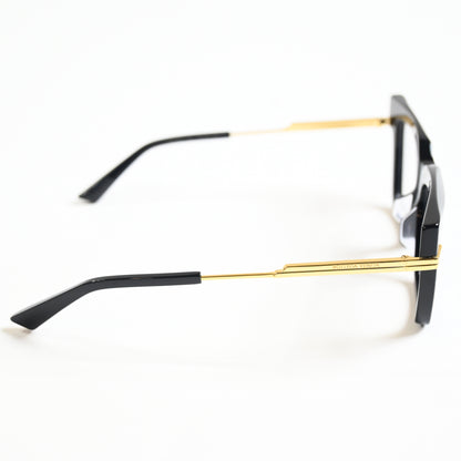 Bottega BV1243O 001 Womens Authentic Eyeglasses Black/Gold, 53mm - New