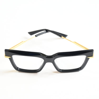 Bottega BV1243O 001 Womens Authentic Eyeglasses Black/Gold, 53mm - New