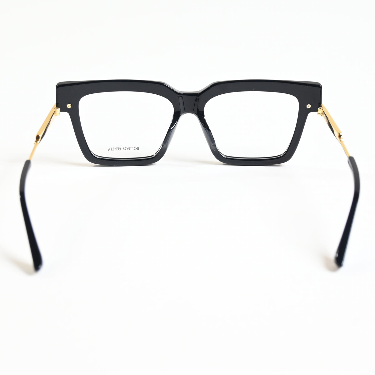 Bottega BV1243O 001 Womens Authentic Eyeglasses Black/Gold, 53mm - New