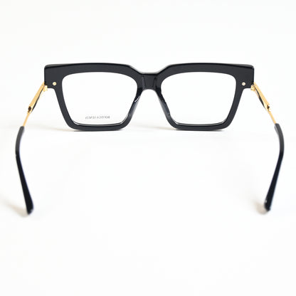 Bottega BV1243O 001 Womens Authentic Eyeglasses Black/Gold, 53mm - New