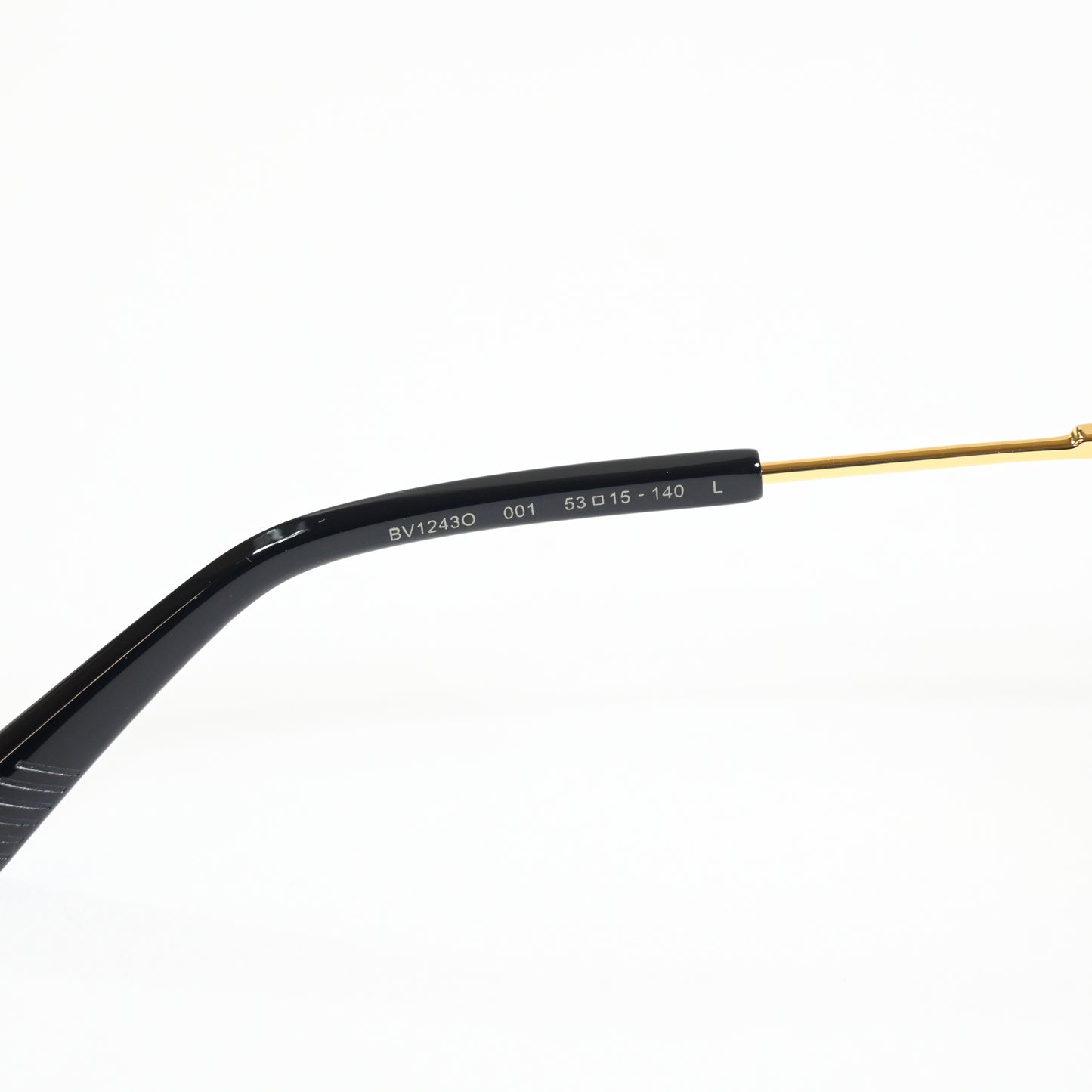 Bottega BV1243O 001 Womens Authentic Eyeglasses Black/Gold, 53mm - New